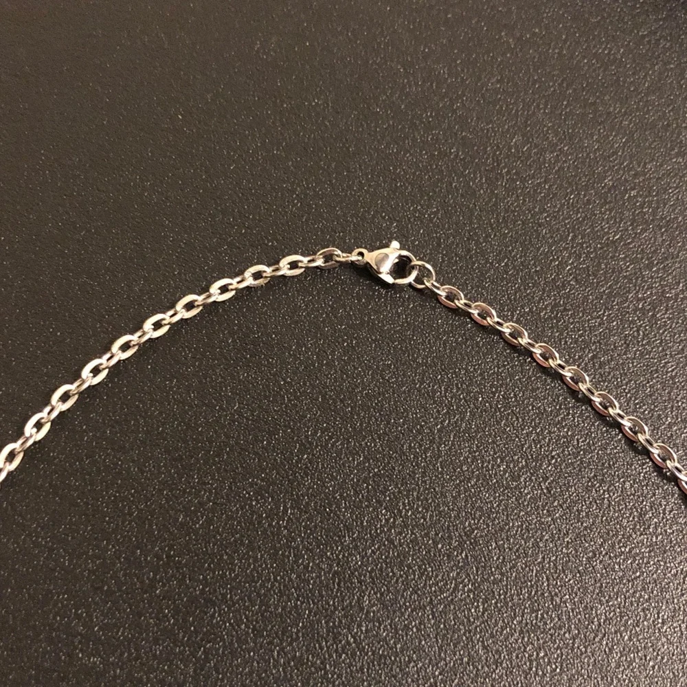 Harley Davidson Silver-Tone Dagger Pendant Necklace